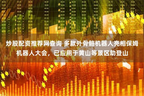 炒股配资推荐网查询 多款外骨骼机器人亮相保姆机器人大会，已应用于黄山等景区助登山
